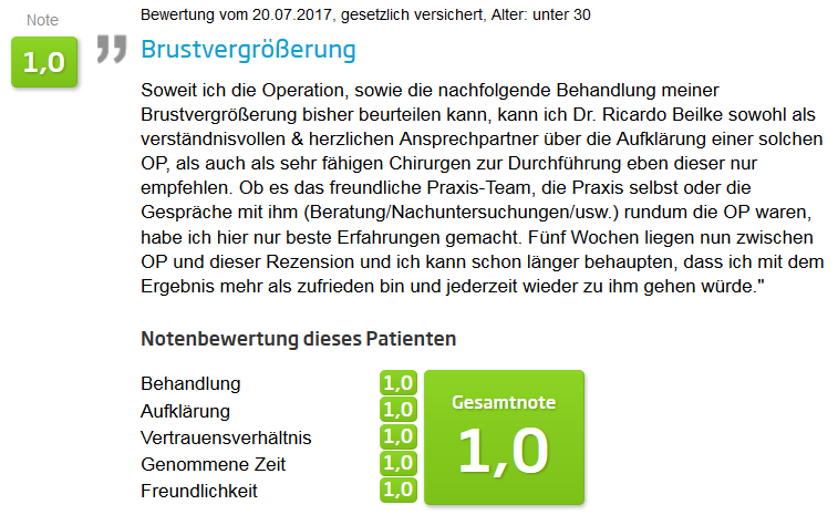Bewertung-Brustvergroesserung Bewertung Brustvergroesserung